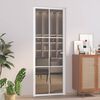 vidaXL Binnendeur 76x201,5 cm ESG-glas en aluminium wit