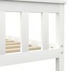vidaXL Bedframe massief grenenhout wit 90x200 cm