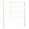 vidaXL Bedframe met hoofdbord massief hout wit