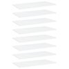 vidaXL Wandschappen 8 st 60x30x1,5 cm spaanplaat wit