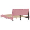 vidaXL Bedframe zonder matras "Hanko" fluweel roze 140x200 cm
