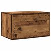 vidaXL Kattenbakkast 80x50x45 cm bewerkt hout oud houtkleurig