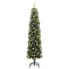 vidaXL Kunstkerstboom Groen 180 cm PVC en Staal en Kunststof