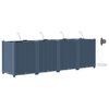 vidaXL Plantenbak 4 st Grijs 160 x 40 x 52 cm PP