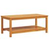 vidaXL Bijzettafel Olie naturel 110 x 55 x 45 cm Massief Acaciahout