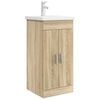 vidaXL Badkamermeubel met Wasbak Sonoma Eiken 42 x 40 x 84,5 cm