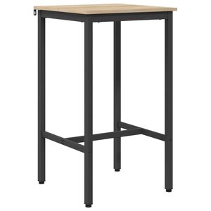 vidaXL Bartafel 52 x 52 x 90 cm Bewerkt hout Sonoma Eiken Rechthoekig