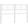 vidaXL Hoofdbord 120 cm metaal wit