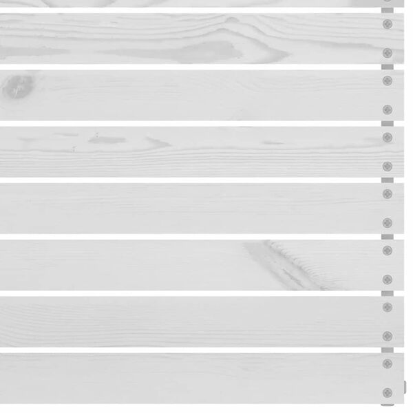 vidaXL Tuinhoekbank massief grenenhout wit