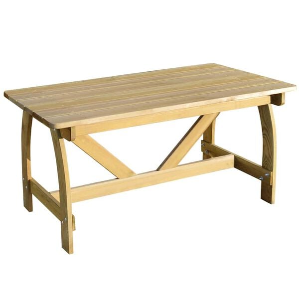vidaXL Tuintafel 150x74x75 cm ge&iuml;mpregneerd grenenhout