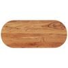 vidaXL Tafelblad ovaal 100x40x3,8 cm massief acaciahout