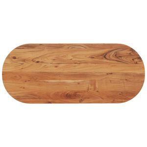 vidaXL Tafelblad ovaal 100x40x3,8 cm massief acaciahout