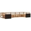 vidaXL Buiten bankenset 7 pcs Naturel