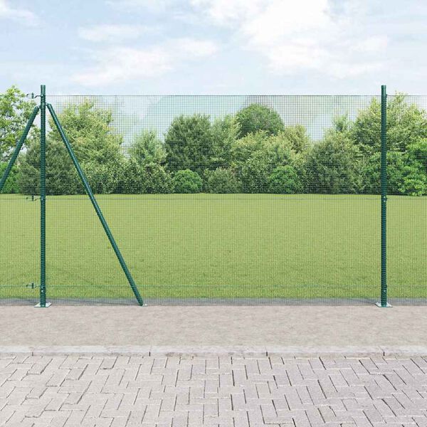 vidaXL Afrasteringspaal Groen 25 x 1,4 m (12 x 12 mm gaas)
