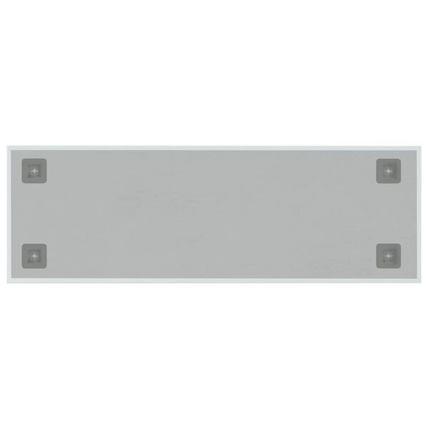 vidaXL Wandbord wandmontage 60x20 cm gehard glas wit