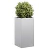 vidaXL Plantenbak 40x40x80 cm gegalvaniseerd staal