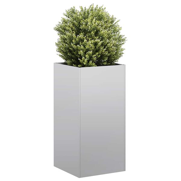 vidaXL Plantenbak 40x40x80 cm gegalvaniseerd staal