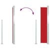 vidaXL Windscherm uittrekbaar 140x300 cm rood
