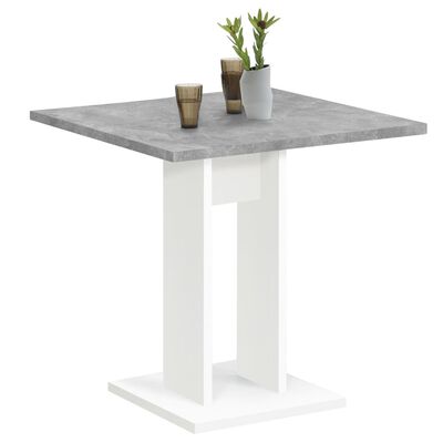 FMD Eettafel 70 cm betongrijs en wit
