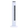 vidaXL Torenventilator met afstandsbediening en timer &oslash;24x80 cm wit