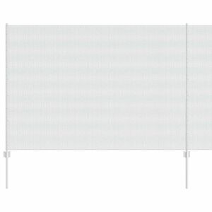 vidaXL Hek met Paal Zilverkleurig