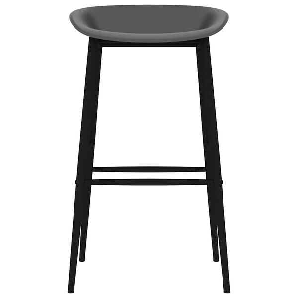 vidaXL Barstoelen 4 st grijs