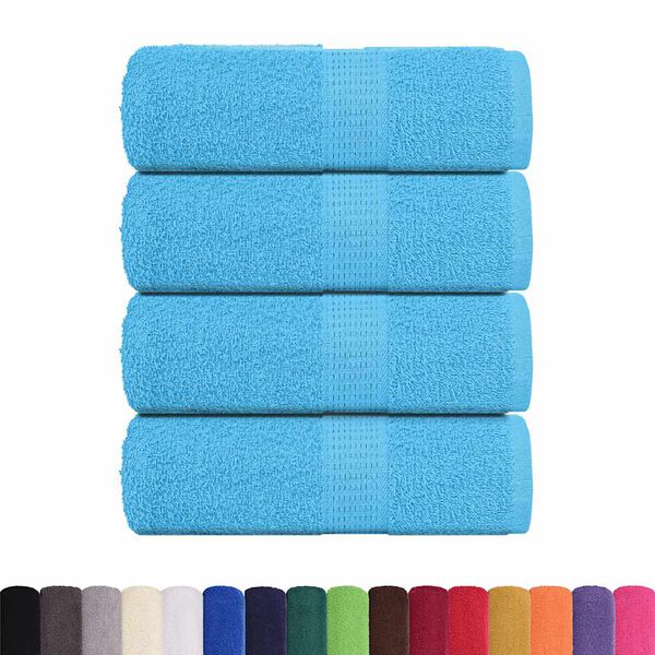 vidaXL Washandjes FROGN 4 st 30x30 cm 360 g/m² turquoise