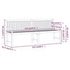 vidaXL Tuinbank 219 cm massief acaciahout