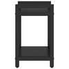 vidaXL Boekenkast Zwart Eiken 40 x 30 x 50 cm Bewerkt hout