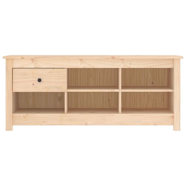 vidaXL Schoenenkast 110x38x45,5 cm massief grenenhout