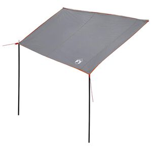 vidaXL Caravanluifel -persoons 240 x 300 cm Grijs en Oranje taft