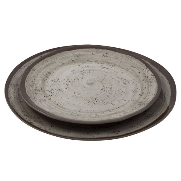 Bo-Camp 12-delige Serviesset Halo melamine beige