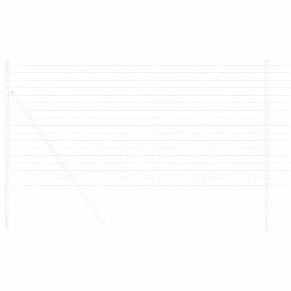 vidaXL Euro Hek Zilver 1 x 25 m Warmverzinkt ijzer