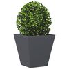 vidaXL Plantenbak 30x30x30 cm staal antracietkleurig