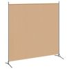 vidaXL 2-Panelen Kamerscherm Beige 348 x 180 cm Stof