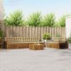 vidaXL Buiten bankenset met kussen 7 pcs Natuurlijk en Beige