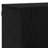 vidaXL TV Eenheden Wandgemonteerd 6 pcs Zwart eiken Bewerkt hout
