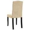 vidaXL Eetkamerstoelen 6 st fluweel cr&egrave;mekleurig