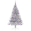 vidaXL Kunstmatig Voorverlicht Kerstboom met 300 LED Zilver 180 cm PET