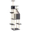 vidaXL Kattenmeubel met sisal krabpalen 201 cm donkergrijs