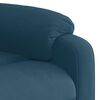 vidaXL Fauteuil verstelbaar fluweel blauw