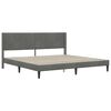 vidaXL Bedframe met hoofdeinde Donkergrijs 180 x 200 cm Fluweel