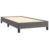 vidaXL Bedframe kunstleer grijs 90x190 cm