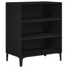 vidaXL Dressoir Zwart Eiken 57 x 35 x 70 cm Bewerkt hout