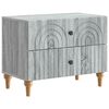 vidaXL Nachtkastje Grijs sonoma 62 x 34,5 x 48 cm Bewerkt hout