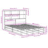 vidaXL Bed met boekenkast zonder matras massief hout 150x200 cm