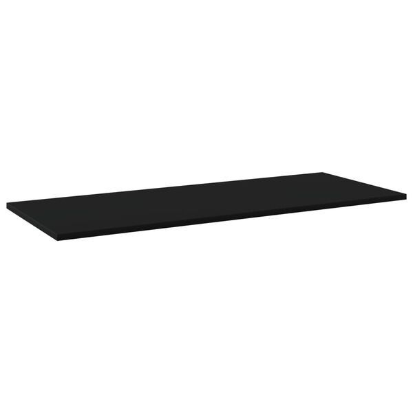 vidaXL Wandschappen 4 st 100x40x1,5 cm spaanplaat zwart
