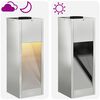 vidaXL Zonne LED Padverlichting 2 pcs Gegalvaniseerd Gegalvaniseerd