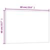 vidaXL Magneetbord wandgemonteerd 60x40 cm&nbsp;gehard glas zwart