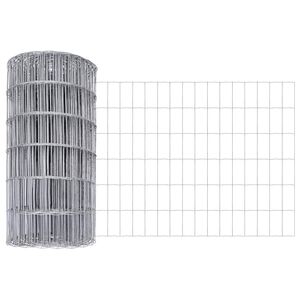 vidaXL Euro Hek 0,6 x 50 m PVC-gecoat ijzer